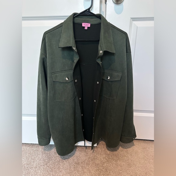 Francesca’s Dark Green Utility Jacket - Picture 4 of 11